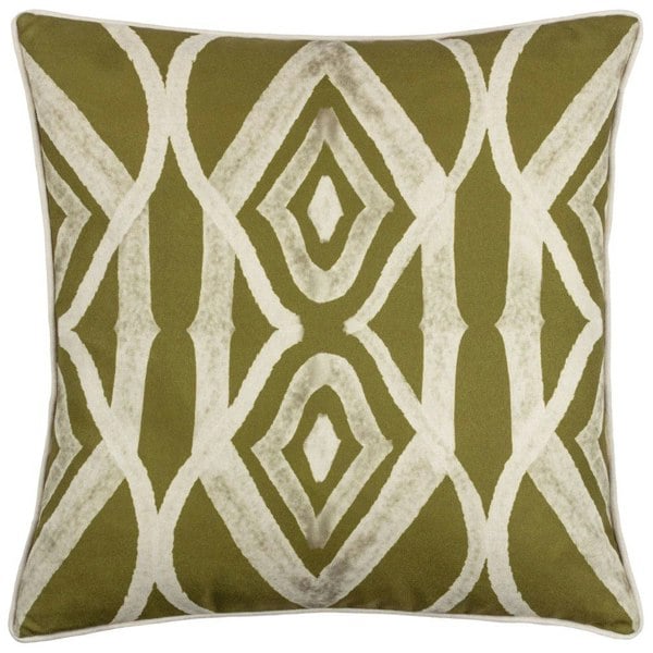 Wylder Cape Ikat Reversible Cushion Cover - Moss