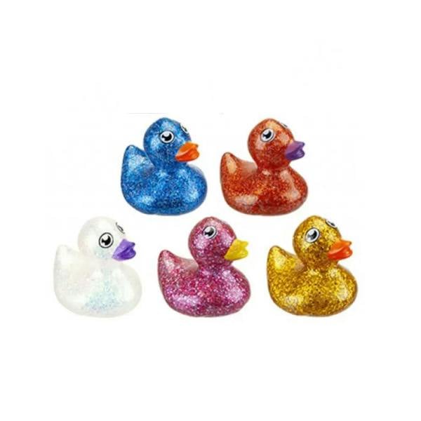 SwimExpert Glitter Duckies in multi colours, blue red purple gold
