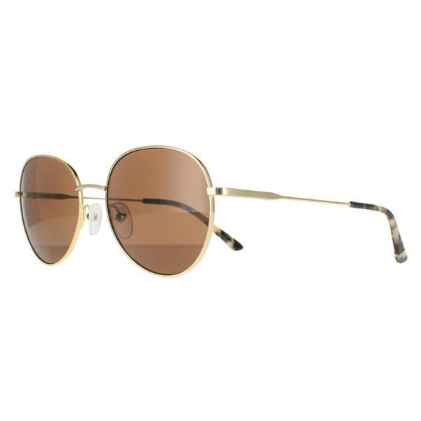 Calvin Klein Sunglasses CK20104S 717 Gold Solid Brown