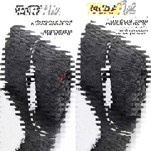 GlamHaus Heated Electric Throw Blanket - Luxurious & Soft Design - 9 Temperature Settings & 9-Hour Timer Dark Grey