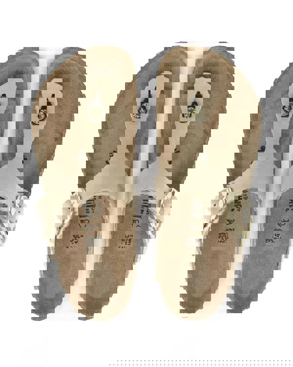 Birkenstock Gizeh Big Buckle Nubuck Leather Womens Sandals - Sandcastle - CHO - Designer Womens Sandals