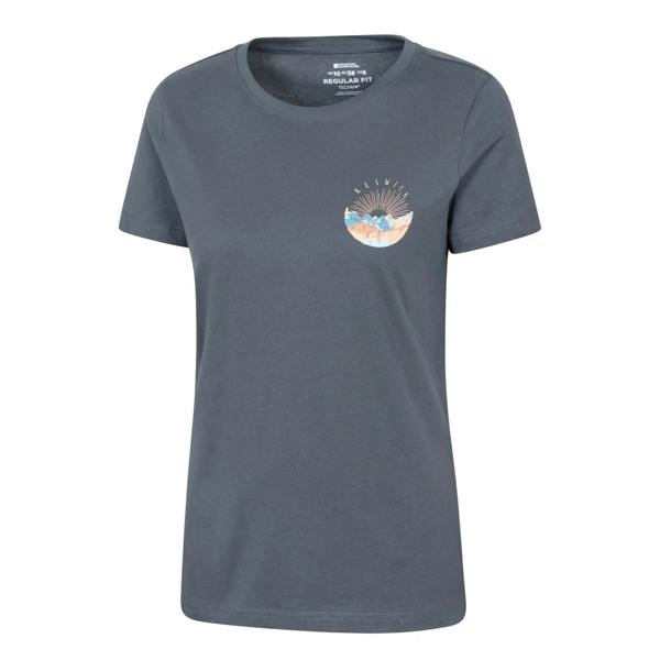 Mountain Warehouse Womens/Ladies Keswick Chest Print T-Shirt - Dark Blue - 