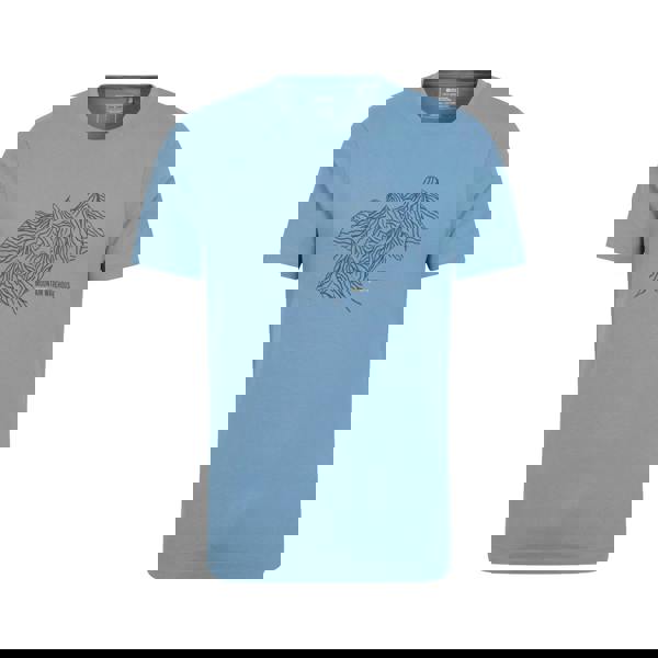 Mountain Warehouse Mens Tonal Organic T-Shirt - Blue - 