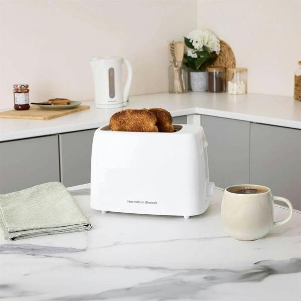 Hamilton Beach Compact 1L Kettle & Essential 2 Slice Toaster Set - White - Hamilton Beach UK