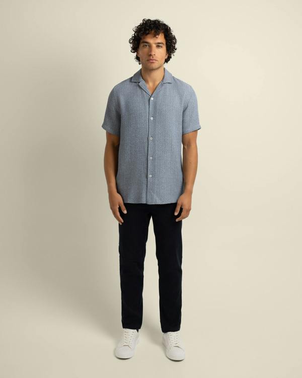 Larsson & Co Wray - Chevron Short Sleeve Shirt