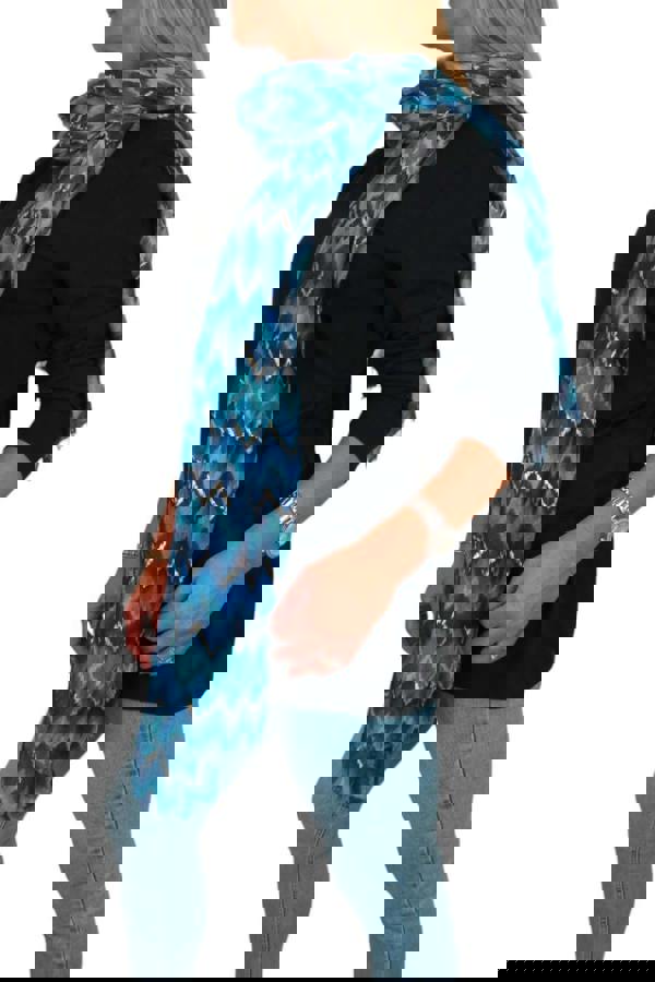 Paulo Due Golden Wave Pattern Fashion Scarf