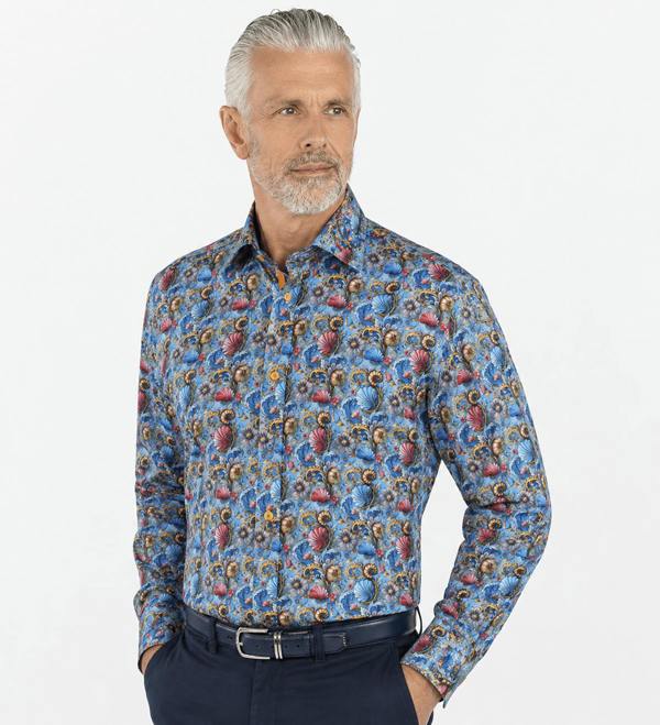 SEASHELLS PRINT SHIRT - Claudio Lugli Shirts