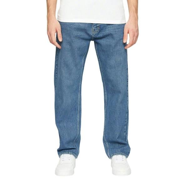 Crosshatch Mens Tillman Stone Wash Baggy Jeans - Stone - 