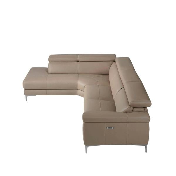Angel Cerdá Relax corner sofa in mink leather 6042/6043