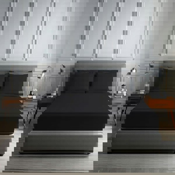 Snug City Luxury 200TC Soft Touch Fitted Sheet Bed Linen 30cm Extra Deep Skirt