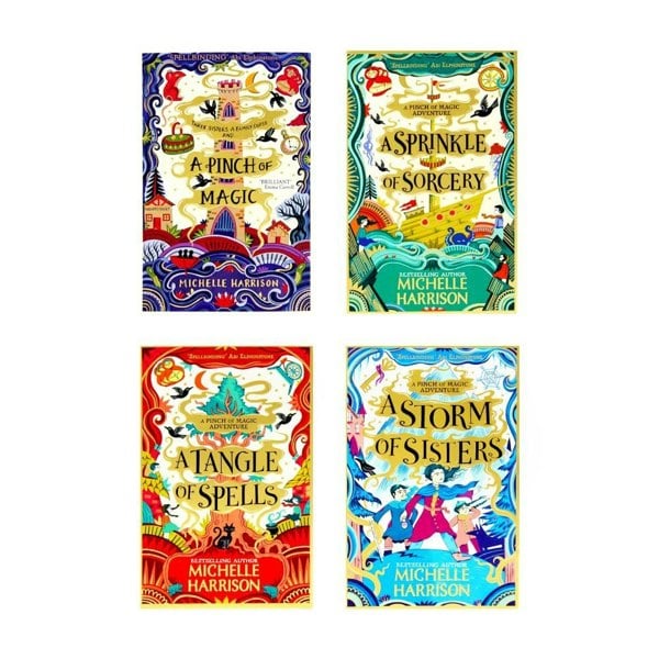 A Pinch of Magic 4 Book Set A Tangle Of Spells, A Pinch of Magic, A Sprinkle of Sorcery & more