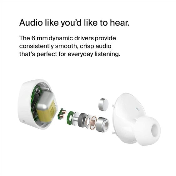 Belkin Soundform Bolt True Wireless Earbuds White - AUC009btWH