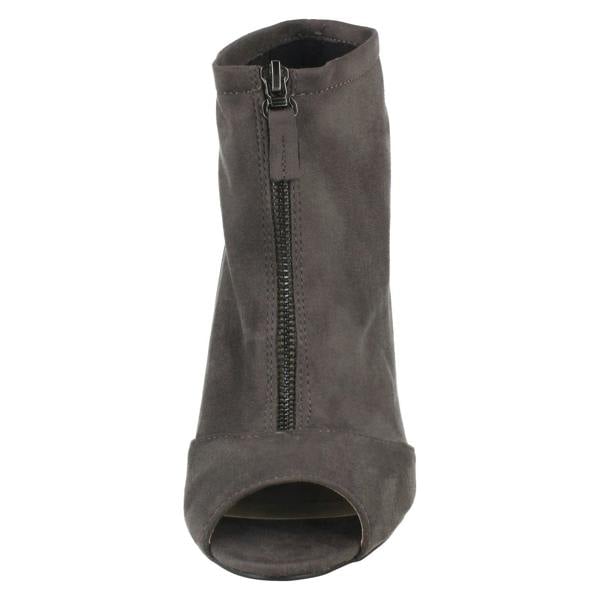 Spot On Ladies Spot On Peep Toe Ankle Boots