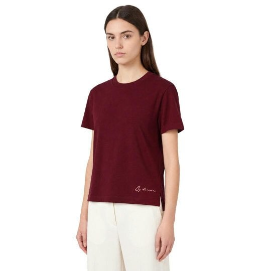 By Lanvin Small Signature Logo Burgundy T-Shirt
