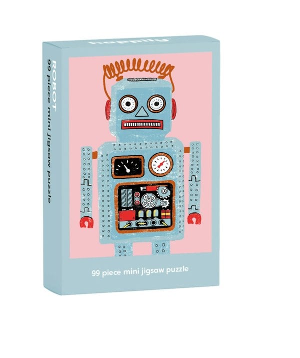 Happily Puzzles Robot - 99 Piece Mini Jigsaw Puzzle