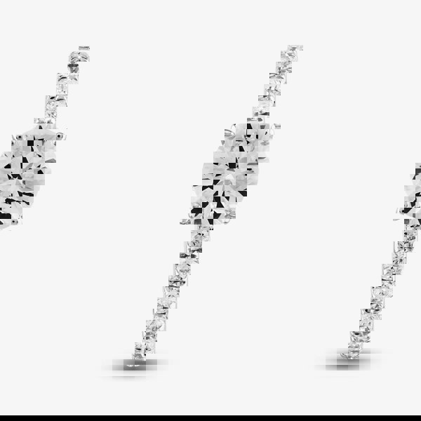 T. H. Baker 9ct White Gold Certified Lab Grown 1.50ct Brilliant Cut Diamond Shoulder Set Solitaire Ring LGR43483-150