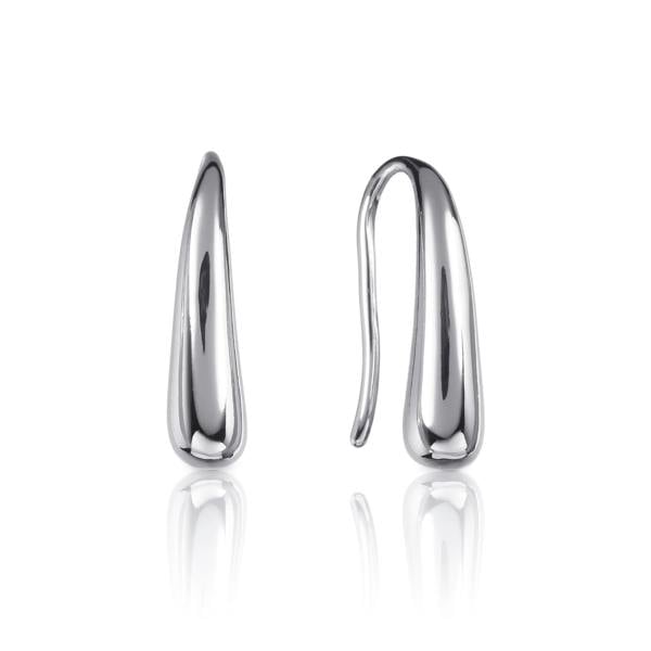 namana Small Silver Teardrop Earrings for Women and Teen Girls