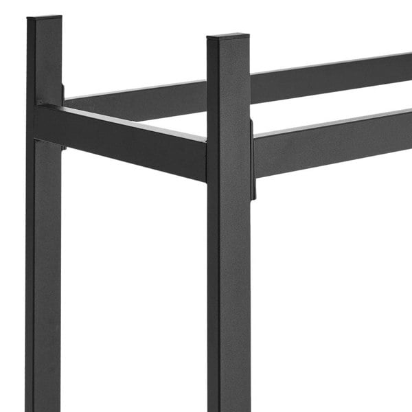 122cm W Iron Black Firewood Logs Holder Indoor Outdoor Log Racks Living and Home