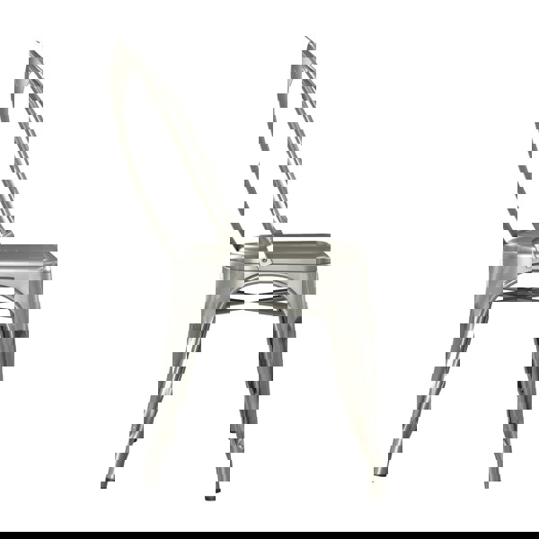 Dorel Home Finn metal dining chair in gun metal grey - 2 pieces