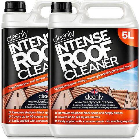 Cleenly Intense Roof Cleaner Deeply Cleans to Remove Dirt Grime Grease Mould Moss Algae and More 10L