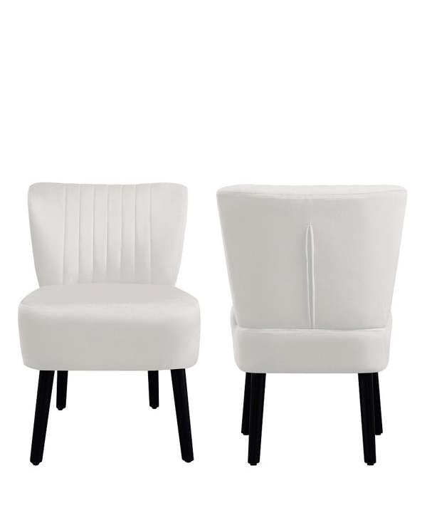 Groundlevel Crushed Velvet Shell Accent Chair