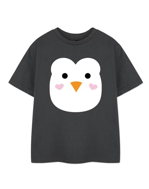 Show Me The Merch Unisex Grey Penguin Short Sleeved T-Shirt