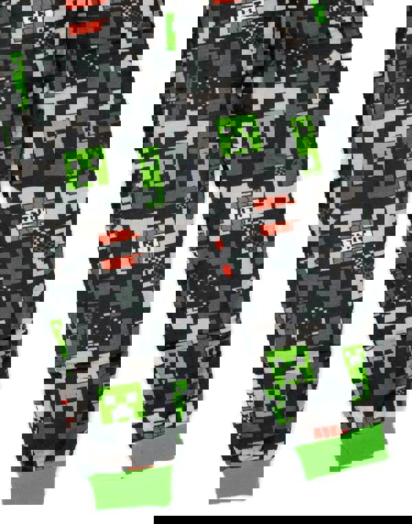 Minecraft Boys Multicoloured Creeper & Tnt All-Over Print Onesie