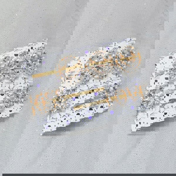 love hair clip pearl set gift packaging