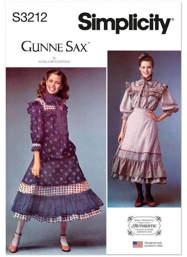 Simplicity Sewing Pattern 3212, Tops, Skirts, Vintage Style for Women, H5 (6-8-10-12-14) - Intermediate