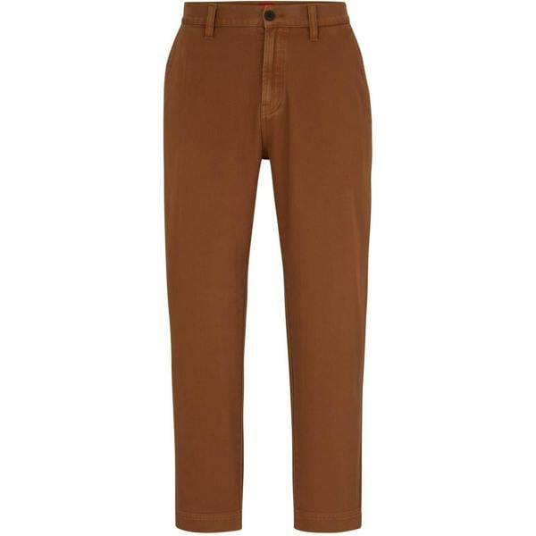 Hugo Mens Zeebo Regular Chinos - Rust/Copper - 