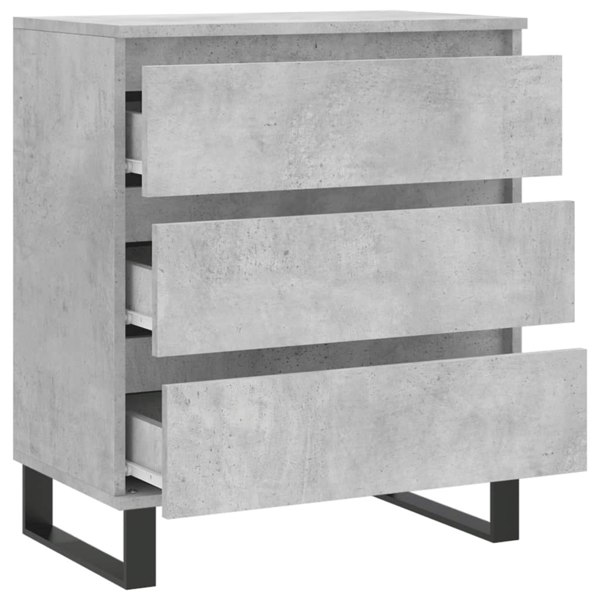 Berkfield Sideboard Concrete Grey 60x35x70 cm Engineered Wood