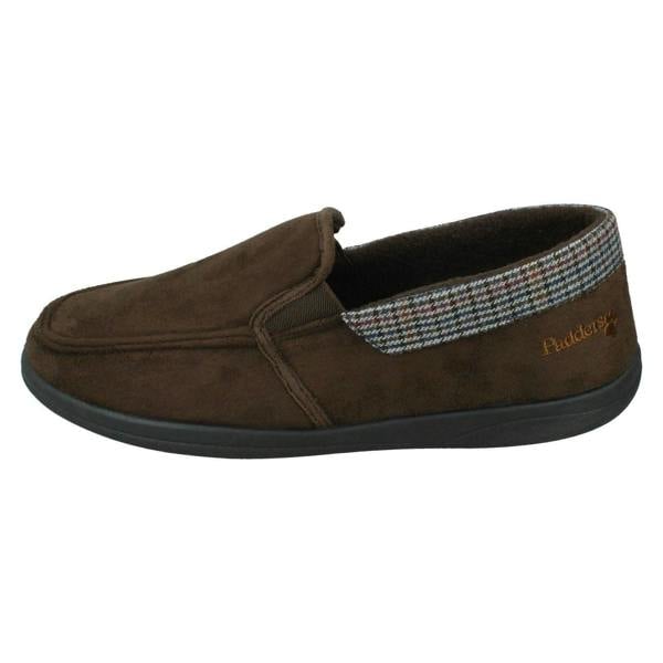 Padders Mens Padders Slip On Memory Foam Slippers Stan