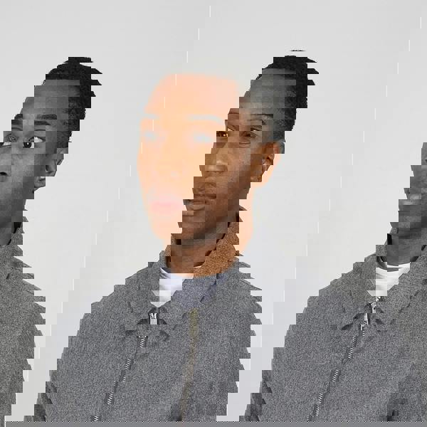 Brave Soul Grey Harrington Style Zip Through Jacket - Grey Image 4