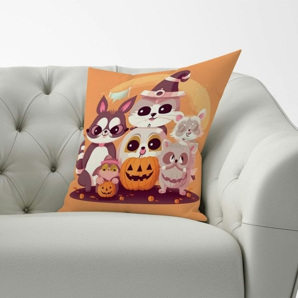 Warren Reed Pets Trick Or Treat Cushions