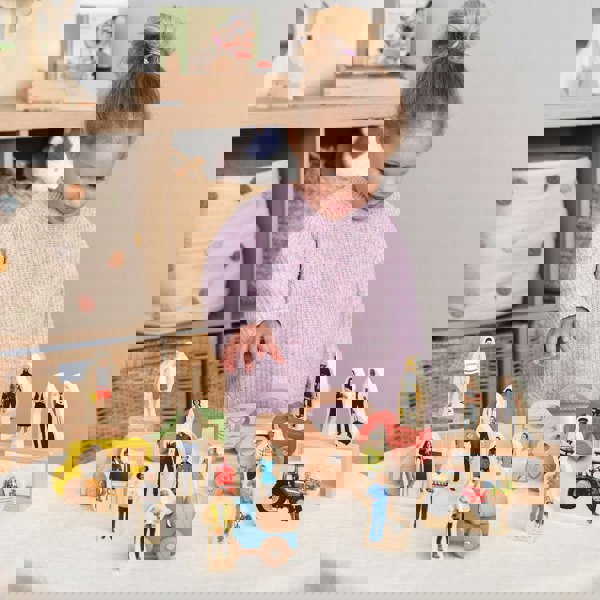 tickit Wooden People Who Help Us Blocks