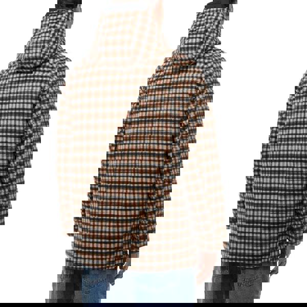 Aquascutum Active Wool Hooded Active Coat Club Check L