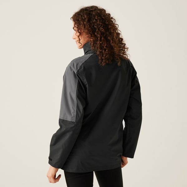 Regatta Women's Defender III 3-In-1 Jacket (Waterproof & Windproof) - Black / Seal Grey