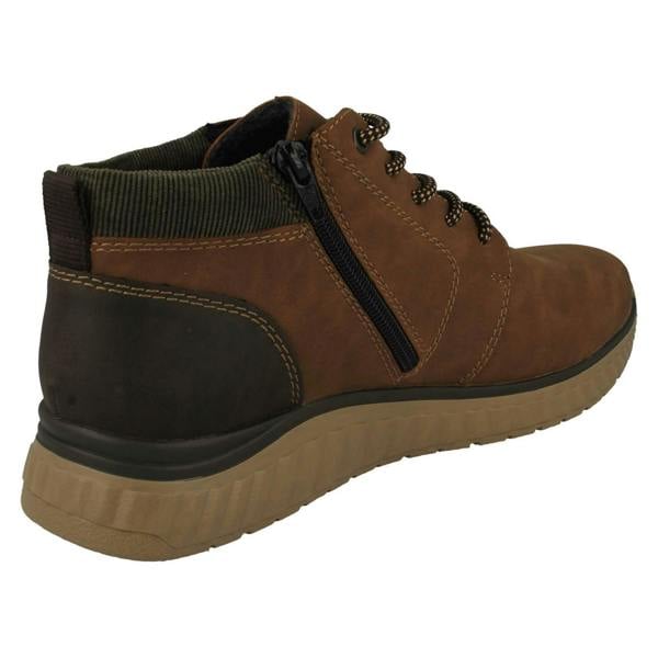 Rieker Mens Rieker Zip Up Lace Boots B0603