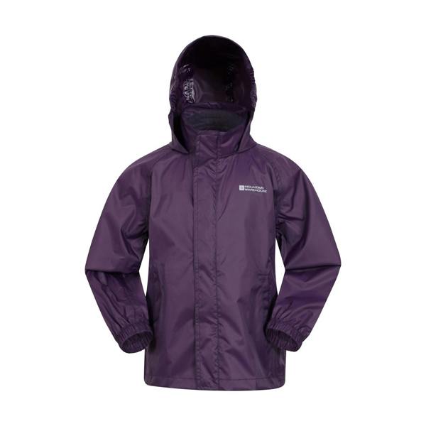 Mountain Warehouse Childrens/Kids Pakka II Waterproof Jacket - Dark Purple - 