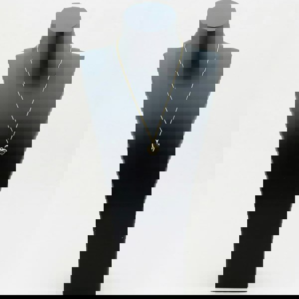 T. H. Baker 9ct Gold Heart Shaped Diamond Locket With Chain LK231 CN025-18