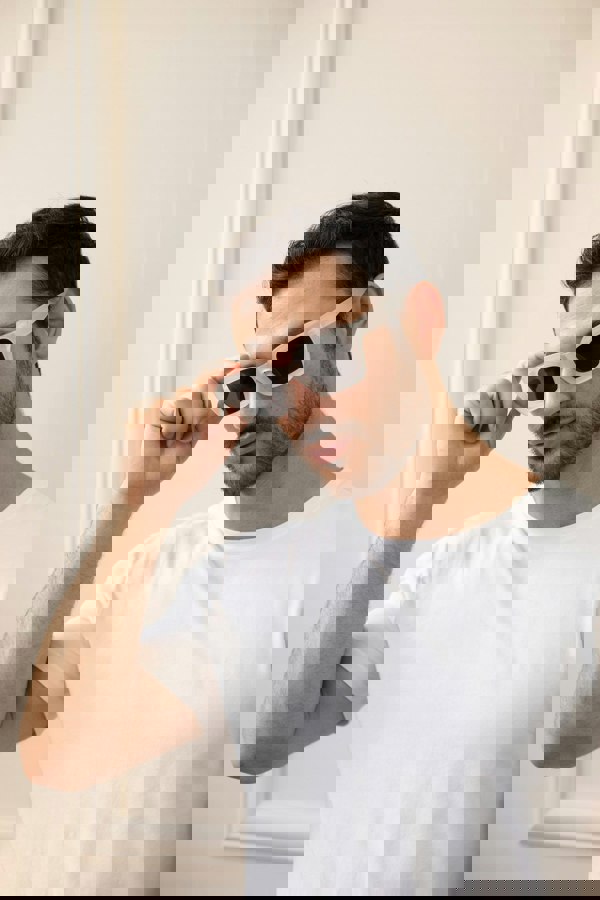 SVNX Oversized Matte Clear Frame Cat Eye Sunglasses