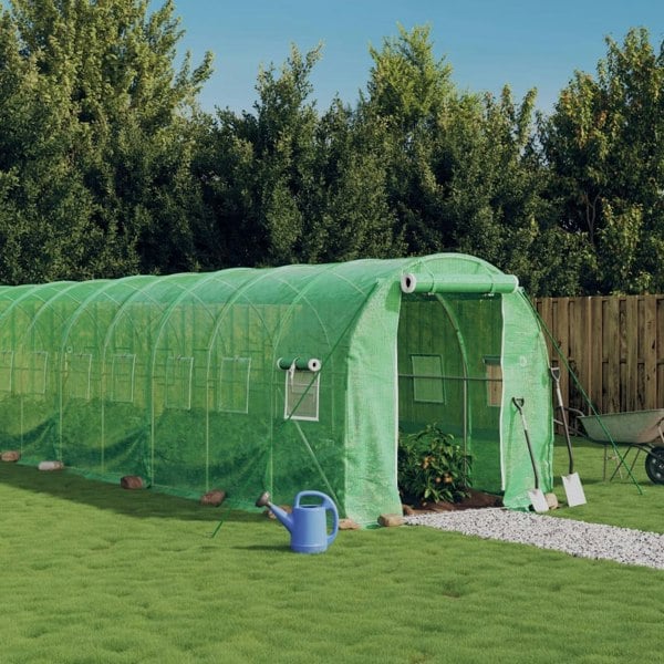 Berkfield Greenhouse with Steel Frame Green 32 m�__ 16x2x2 m