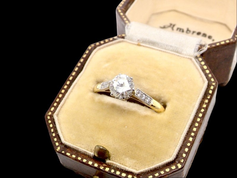 Vintage Tom A vintage diamond solitaire ring