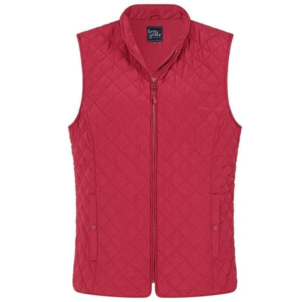 Lazy Jacks GL1 - Ladies Quilted Gilet - Red