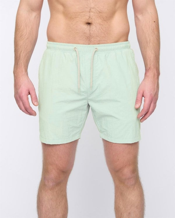 Duck and Cover Gathport Swim Shorts Sage