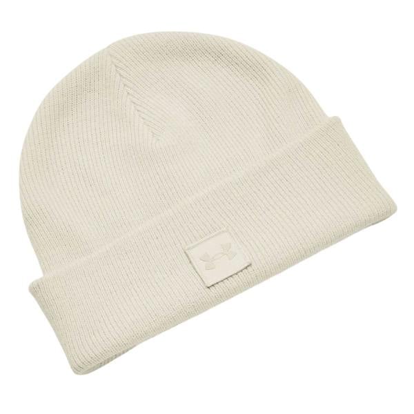 Under Armour Unisex Adult Halftime Shallow Ribbed Casual Beanie - White - 