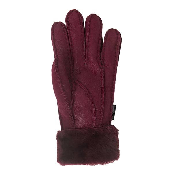 Nordvek Womens Sheepskin Gloves With Fur Cuff