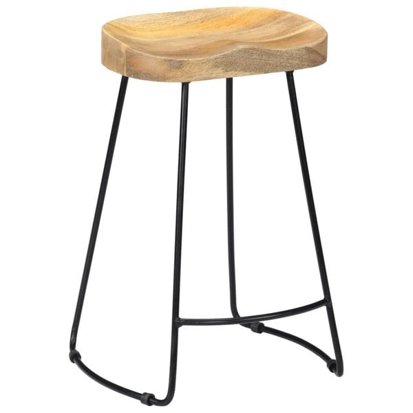 Berkfield Gavin Bar Stools 2 pcs Solid Mango Wood