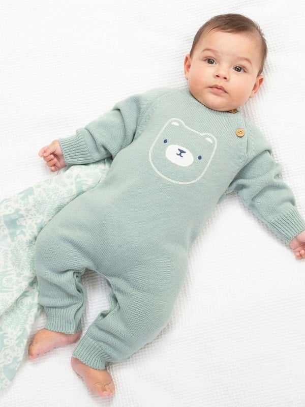 Kite Baby Organic Baby Bear Knit Romper