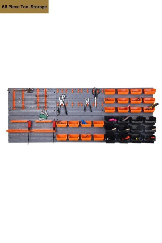 Groundlevel 66 Piece DIY Tool Storage Set with Wall Plates